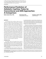 CH-09-012 — Performance Prediction of Adiabatic Capillary Tubes by Conventional and ANN Approaches: A Comparison