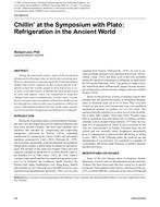 CH-09-013 — ChillinÃ¢Â€Â™ at the Symposium with Plato: Refrigeration in the Ancient World