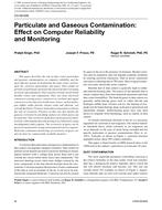 CH-09-008 — Particulate and Gaseous Contamination: Effect on Computer Reliability and Monitoring