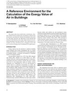 CH-09-002 — A Reference Environment for the Calculation of the Exergy Value of Air in Buildings