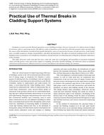 Practical Use of Thermal Breaks in Cladding Support Systems