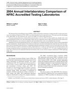 2004 Annual Interlaboratory Comparison of NFRC Accredited Testing Laboratories