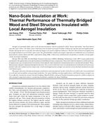 Nano-Scale Insulation at Work: Thermal Performance of Thermally Bridged Wood and Steel Structures Insulated with Local Aerogel Insulation