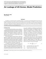 Air Leakage of US Homes: Model Prediction