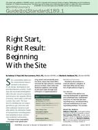 Right Start, Right Result: Beginning With the Site