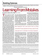 Building Sciences: Learning from Mistakes