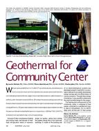 2009 ASHRAE Technology Awards: Geothermal for Community Center