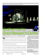 2009 ASHRAE Technology Awards: Geothermal for Grain Research Center