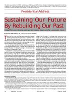 Sustaining Our Future By Rebuilding Our Past: Energy Efficiency in Existing BuildingsÃ¢Â€Â”Our Greatest Opportunity for a Sustainable Future