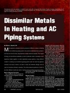 Dissimilar Metals in Heating and AC Piping Systems