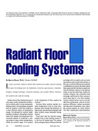 Radiant Floor Cooling Systems