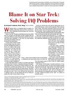 Building Sciences: Blame It on 'Star Trek': Solving IAQ Problems