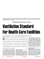 Ventilation Standard for Health Care Facilities