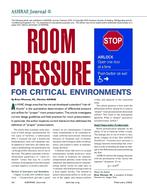 Room Pressure for Critical Environments