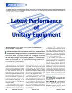 Latent Performance of Unitary Equipment