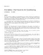 HI-85-23-3 — Fire Safety Ã¢Â€Â” The Future for Air Conditioning