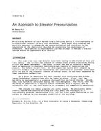 HI-85-23-5 — An Approach to Elevator Pressurization