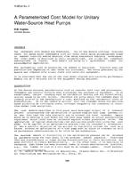 HI-85-24-3 — A Parameterized Cost Model for Unitary Water-Source Heat Pumps