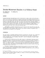 HI-85-25-2 — Smoke Movement Studies in a 15-Story Hotel