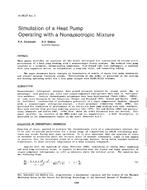 HI-85-27-3 — Simulation of a Heat Pump Operating with a Nonazeotropic Mixture