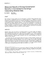 HI-85-29-4 — Measured Results of Energy-Conservation Retrofits in Nonresidential Buildings: Interpreting Metered Data