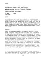 2933 — Simplified Method for Designing a Mechanical Smoke Exhaust System for High-Rise Buildings