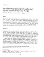 HI-85-31-1 — Development of Demand Defrost Control System for Residential Heat Pumps