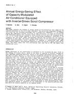 HI-85-31-4 — Annual Energy-Saving Effect of Capacity-Modulated Air Conditioner Equipped with Inverter-Driven Scroll Compressor