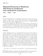 HI-85-31-5 — Seasonal Efficiencies of Residential Heat Pump Air Conditioners with Inverter-Driven Compressors