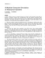 HI-85-36-2 — A Modular Computer Simulation of Absorption Systems