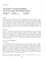 HI-85-37-2 — Equivalent Thermal Parameters for an Occupied Gas-Heated House