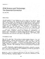 HI-85-38-1 — PCM Science and Technology: The Essential Connection