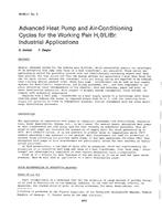 HI-85-41-3 — Advanced Heat Pump and Air-Conditioning Cycles for the Working Pair H20/LiBr: Industrial Applications