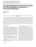 Can Sorbent-Based Gas Phase Air Cleaning for VOCs Substitute for Ventilation in Commercial Buildings?