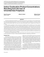 Indoor Combustion Product Concentrations Resulting from the Use of Unvented Gas Fireplaces