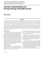 Comfort, Sustainability and Energy Savings Using Moving Air