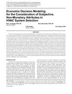 Economic Decision Modeling for the Consideration of Subjective, Non-Monetary Attributes in HVAC System Selection