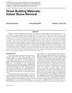 Green Building Materials: Indoor Ozone Removal