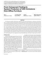 From Component Testing to System Prediction of VOC Emissions from Office Furniture