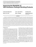 Improving the Reliability of VOC Emissions Testing of Building Products