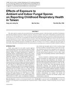 Effects of Exposure to Ambient and Indoor Fungal Spores on Reporting Childhood Respiratory Health in Taiwan