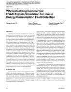 LB-07-005 — Whole-Building Commercial HVAC System Simulation for Use in Energy Consumption Fault Detection