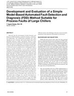 LB-07-003 — Development and Evaluation of a Simple Model-Based Automated Fault Detection and Diagnosis (FDD) Method Suitable for Process Faults of Large Chillers