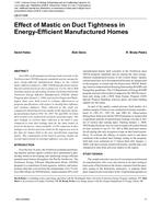 LB-07-008 — Effect of Mastic on Duct Tightness in Energy-Efficient Manufactured Homes