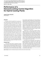 LB-07-011 (RP-1200) — Performance of a Demand-Limiting Control Algorithm for Hybrid Cooling Plants