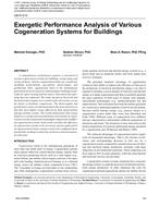 LB-07-012 — Exergetic Performance Analysis of Various Cogeneration Systems for Buildings