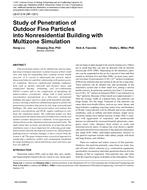 LB-07-018 (RP-1281) — Study of Penetration of Outdoor Fine Particles into Nonresidential Building with Multizone Simulation