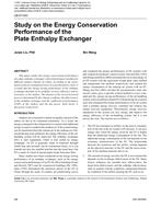 LB-07-043 — Study on the Energy Conservation Performance of the Plate Enthalpy Exchanger