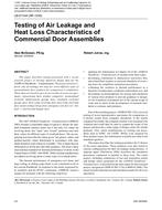 LB-07-044 (RP-1236) — Testing of Air Leakage and Heat Loss Characteristics of Commercial Door Assemblies