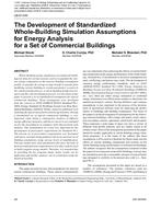 LB-07-045 — The Development of Standardized Whole-Building Simulation Assumptions for Energy Analysis for a Set of Commercial Buildings